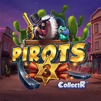 Official Slots logo: Pirots 3 by ELK Studios at Pirate Slots
